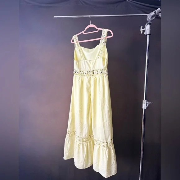 Chic Cream Lace Maxi Dress #b42 - Picture 2 of 3